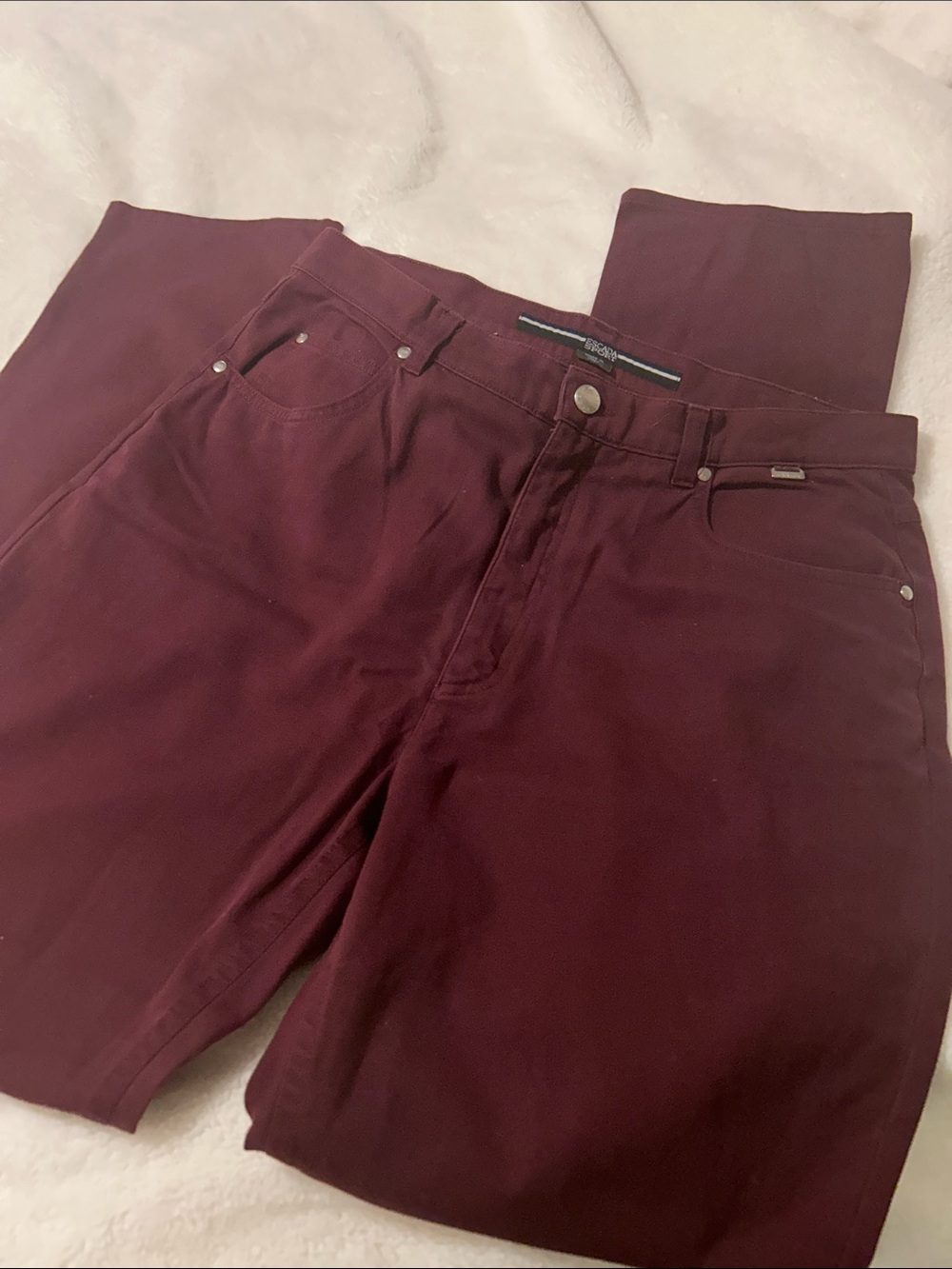 Escada women’s Burgundy Casual Pants - very comfy and in great shape. 14
